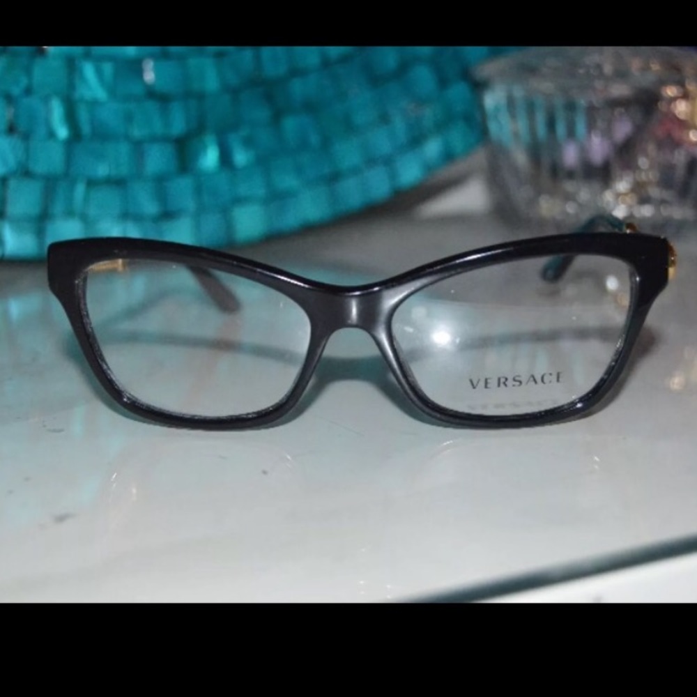 Black Versace glasses